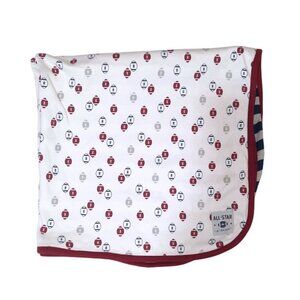 Just One You Carter's All Star Football Striped Double Sided Security Blanket